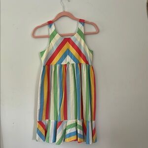 Bonnie Jean Multicolor Striped Kids Casual Dress